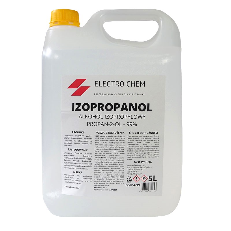Alkohol izopropylowy (IPA) - środek czyszczący (izopropanol)